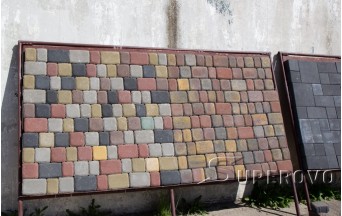 Плитка тротуарная СТАРЫЙ ГОРОД классический, цветная, 6 см, купить в Барановичах. Доставка в любую точку Беларуси